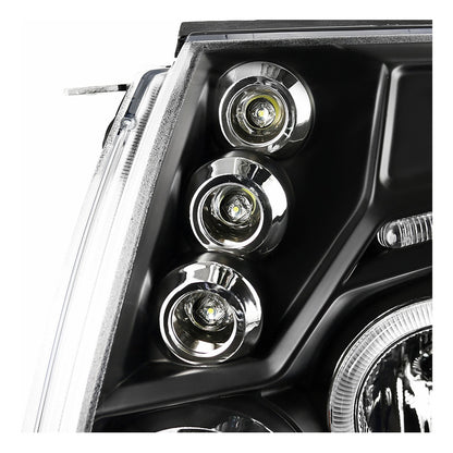 Dual Halo Led Headlights Toyota Tacoma 2005 to 2011