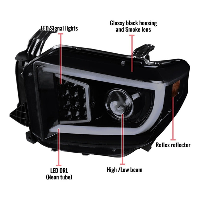 Faros Led Toyota Tundra 2014 2015 2016 2017 A 2021