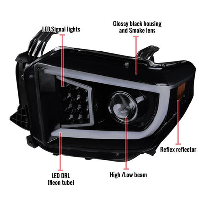 Faros Led Toyota Tundra 2014 2015 2016 2017 A 2021