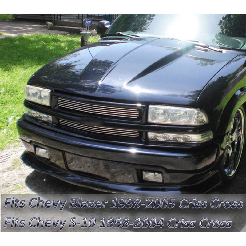 Parrilla Delantera Chevy S-10 Y Blazer 1998 1999 A 2005 Cromada Negro
