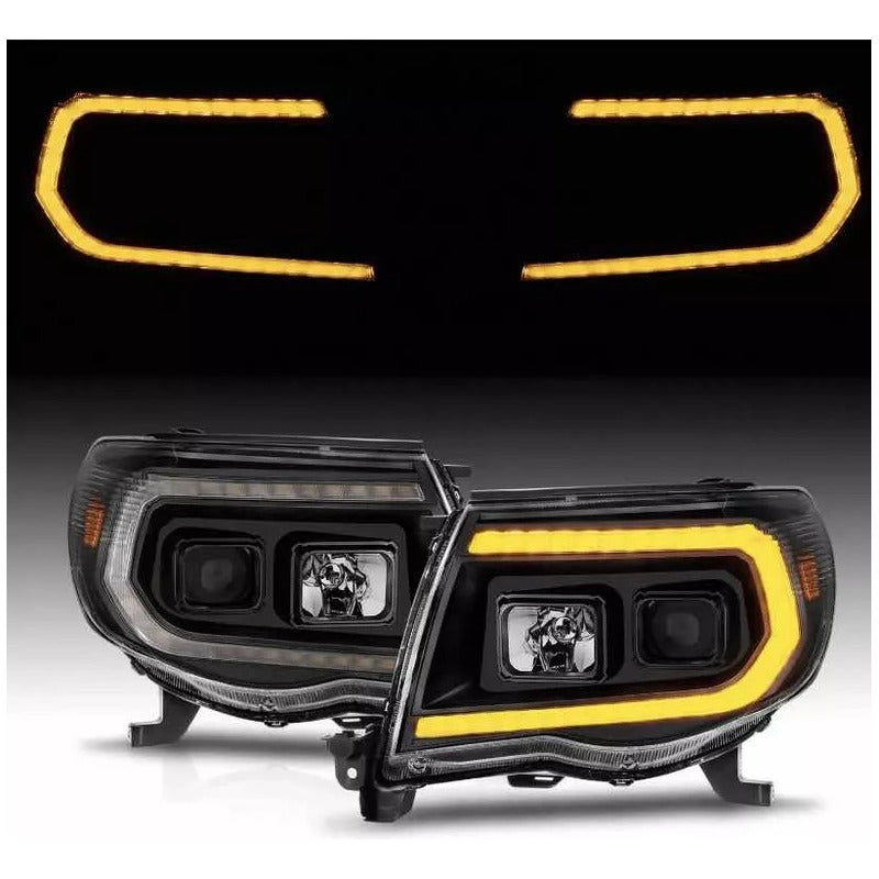 Faros Led Negros Toyota Tacoma 2005 2006 2007 A 2011