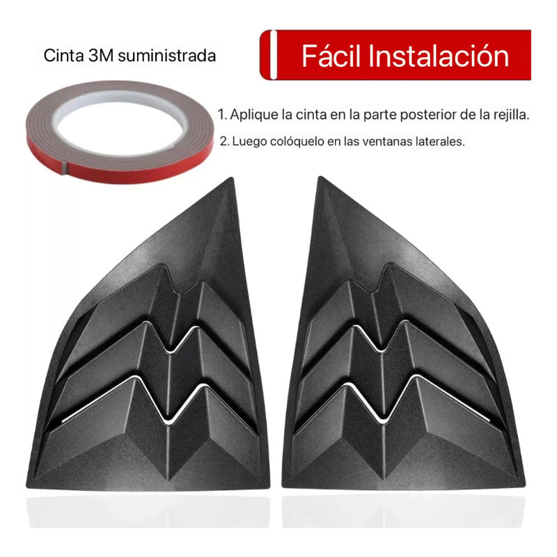 Louvers Laterales Dodge Challenger 2008 2009 2010 A 2023 Negro
