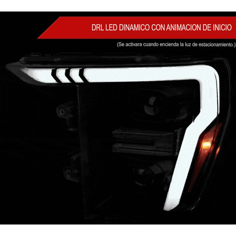 Par De Faros Ford F-150 Drl Led  2021 2022 2023