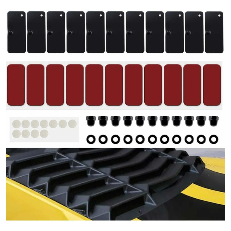 Kit Hardware Tornilleria Louvers Medallón Mustang Camaro