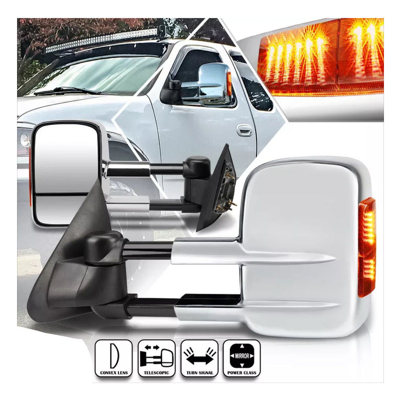 Par De Espejos Laterales Para Ford F-150 97-04/f-250 97-99