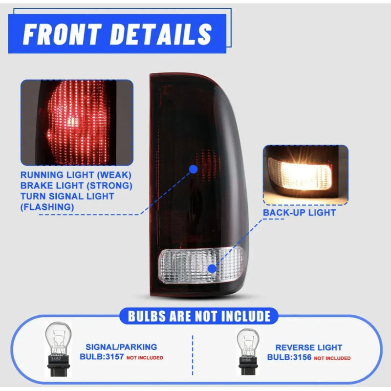 Calavera Lado Izquierdo Ford F-150 250 350 1999 A 2007 Ahumado