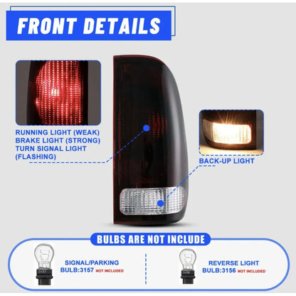 Calavera Lado Izquierdo Ford F-150 250 350 1999 A 2007 Ahumado