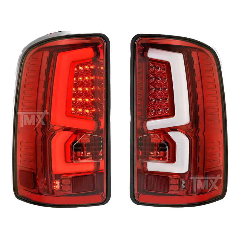 Calaveras Led Gmc Sierra 2007 2008 2009 2010 A 2013 Ambos Lados Transparente