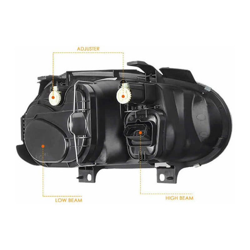 Par De Faros Volkswagen Golf/cabrio 1999 2000 2001 A 2006 Izquierdo