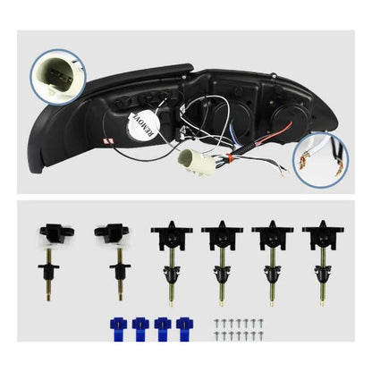 Faros Led Mustang Cromados 1994 1995 1996 1997 1998
