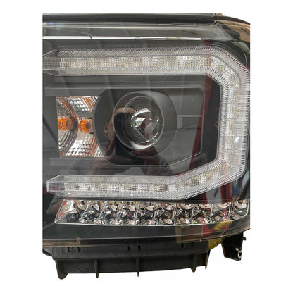 Faro Led Izquierdo Negro Sierra Gmc 1500 2014 2015
