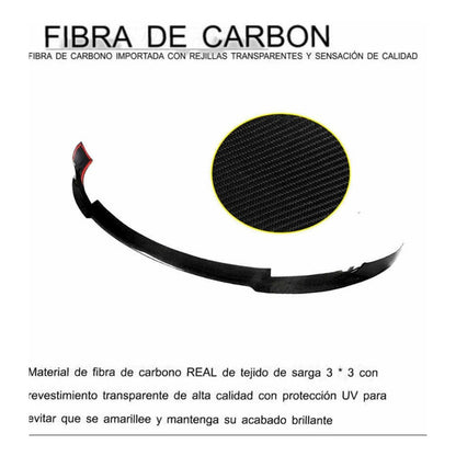 Lip Delantero Fibra De Carbono Tesla Model 3 2016 A 2021