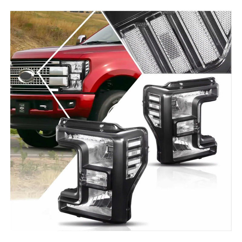 Faros Para Ford F-250/f-350/f-450/f-550 Super Duty 2017-2019