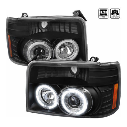 Faros Ojo Angel Led F-150 Bronco 1992 1993 1994 1995 1996