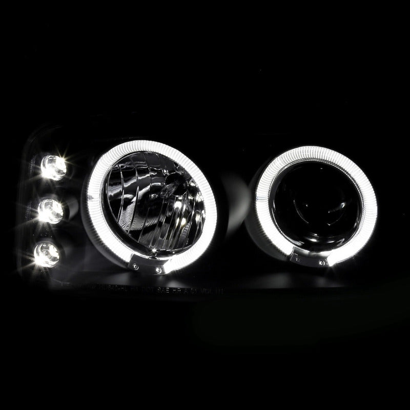 Double Halo Headlights GMC Yukon Sierra 1999 to 2006