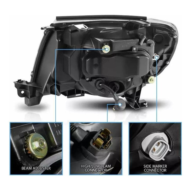 Faros Led Negros Toyota Tacoma 2005 2006 2007 A 2011