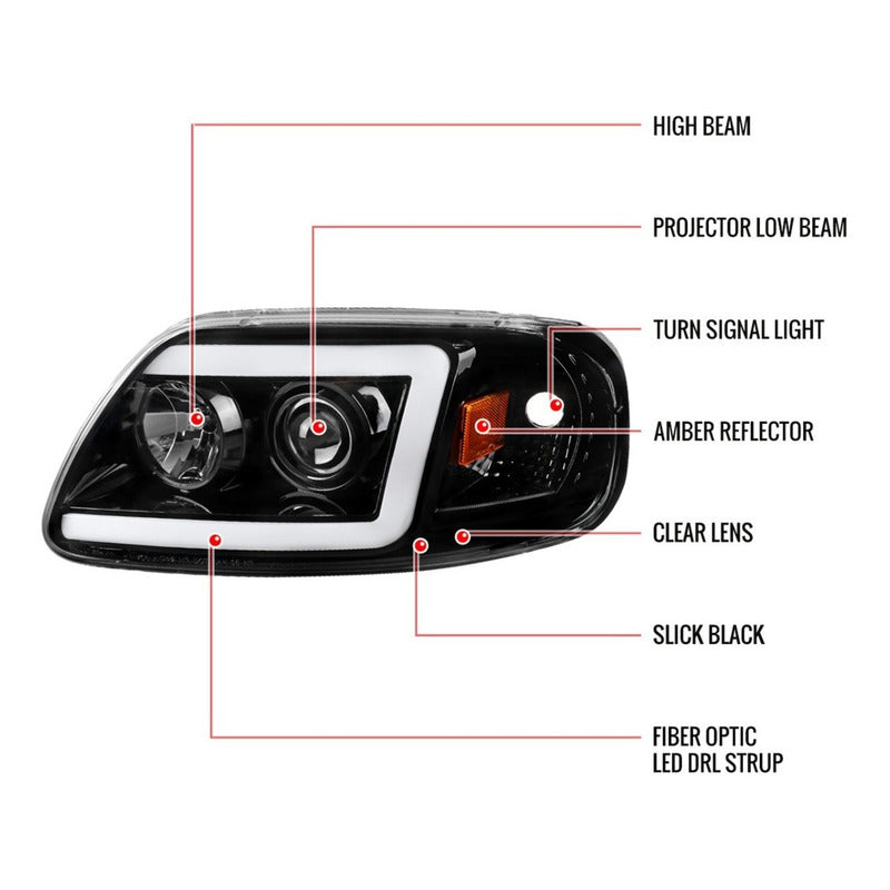 Led headlights Ford F-150 1997 to 2004 Expedition 1997 to 2002