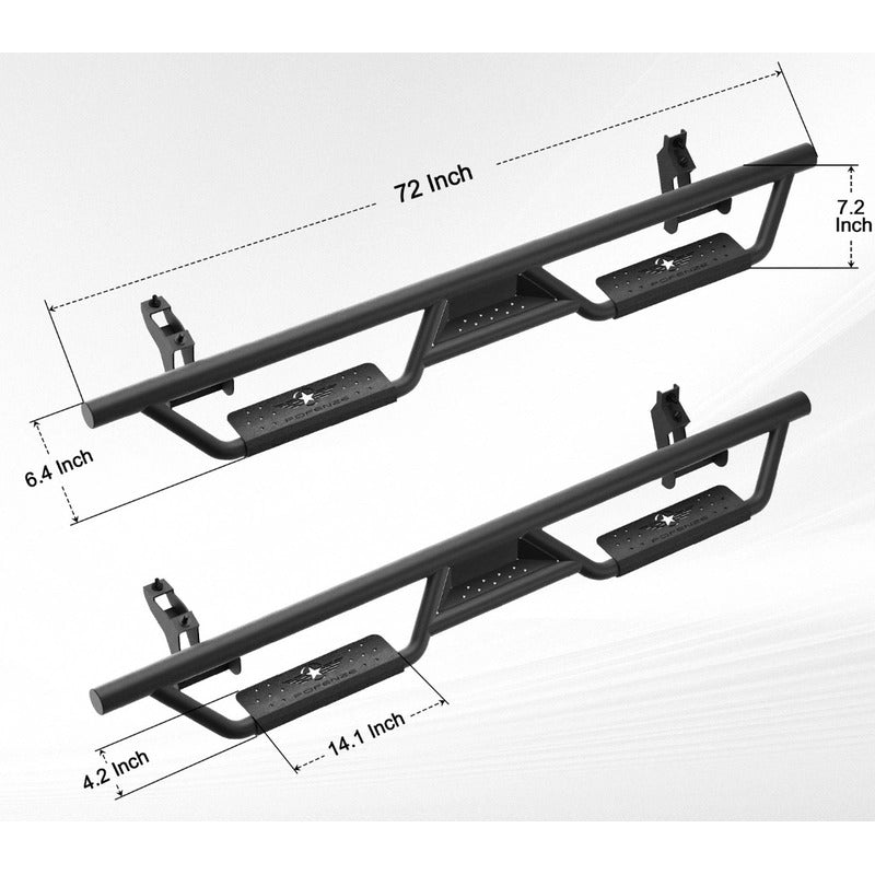 Estribos Laterales Ford Bronco 2021 2022 2023 A 2025 Negro