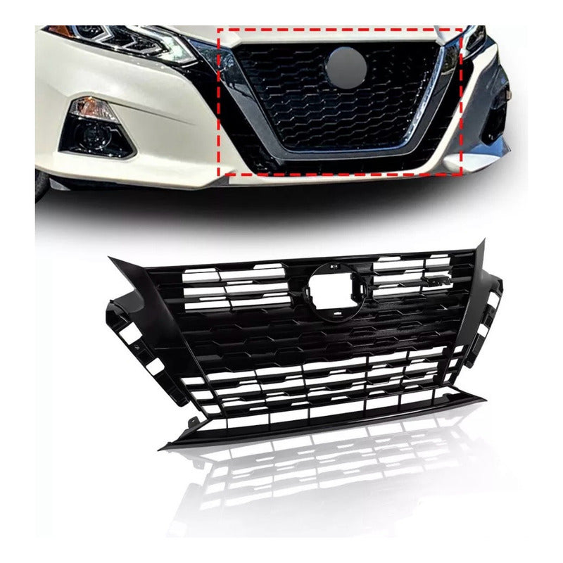 Parrilla Delantera Nissan Altima Sr 2023 2024 Negro Brillante