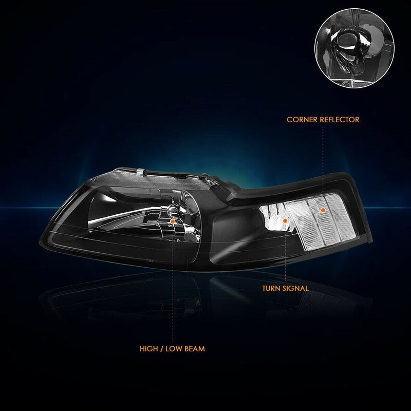 Faros Para Ford Mustang 1999 2000 2001 2002 2003 2004