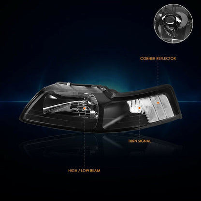 Faros Para Ford Mustang 1999 2000 2001 2002 2003 2004