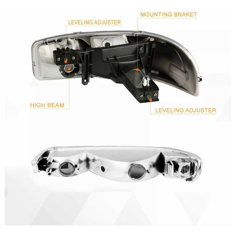 Par Faros Led Gmc Sierra Yukon  1999 2000 2001 2002 A 2007