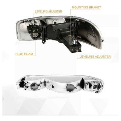 Par Faros Led Gmc Sierra Yukon  1999 2000 2001 2002 A 2007