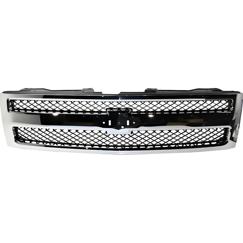 Parrilla Chevrolet Silverado 1500 Con Daño 2007-2013 Cromado Brillante