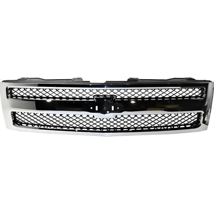 Parrilla Chevrolet Silverado 1500 Con Daño 2007-2013 Cromado Brillante