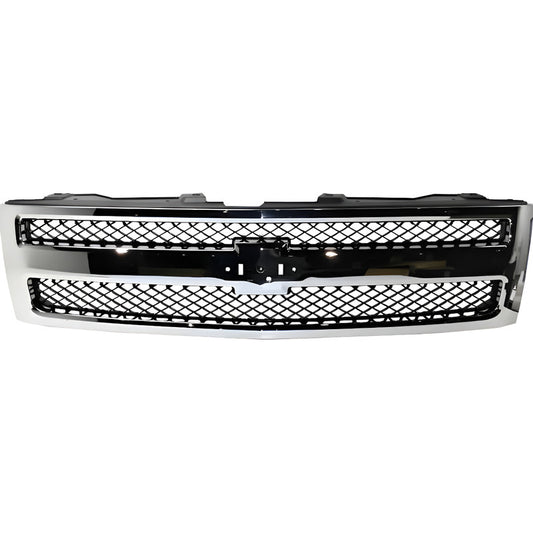 Parrilla Chevrolet Silverado 1500 Con Daño 2007-2013 Cromado Brillante