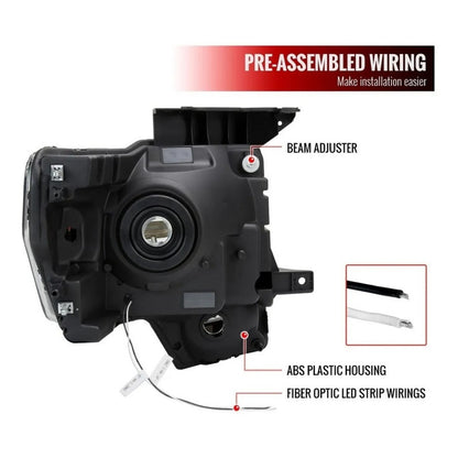 Led Headlights F-150 Lobo 2009 2010 2011 2012 2013 2014