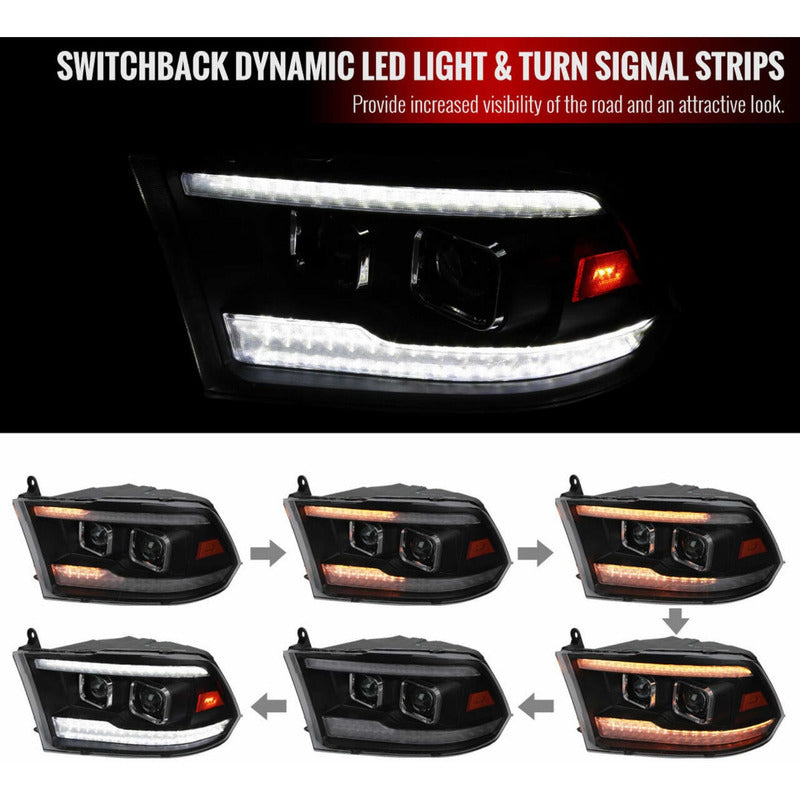 Ram 2009 to 2018 Sequential LED Headlights