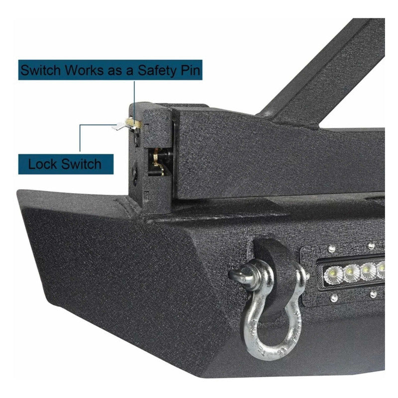 Rear Wheel Carrier Bumper for Jeep Wrangler JK 2007 to 2018