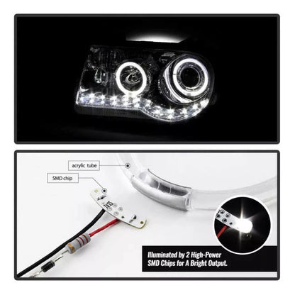 Faros Led Chrysler 300c 2005 2006 2007 2008 2009 10 Cromados