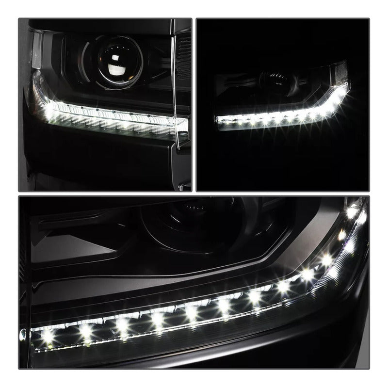 Faros Delanteros Silverado 1500 2015 2016 2017 Ambos Lados