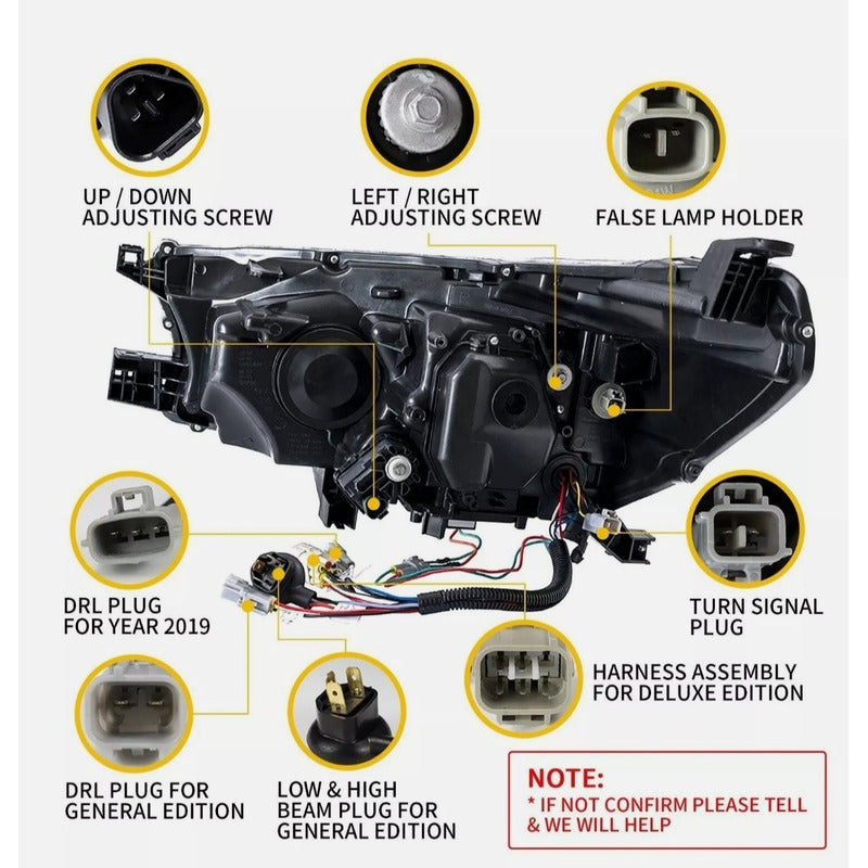 Faros Led Secuencial Toyota Hilux 2015 2016 2017 2018 2019