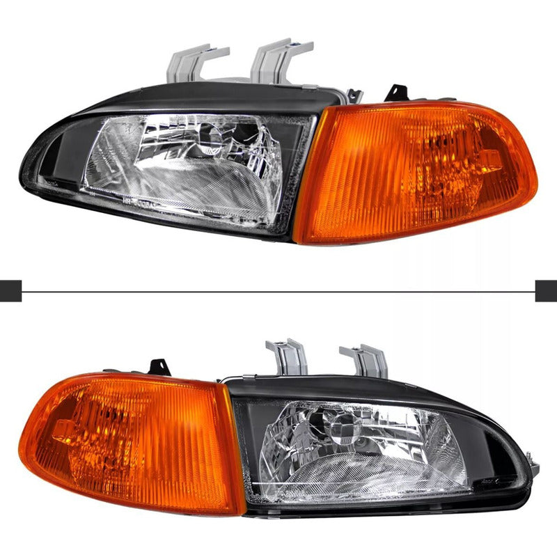 Faros Honda Civic Coupe/hatchback 92 93 94 95