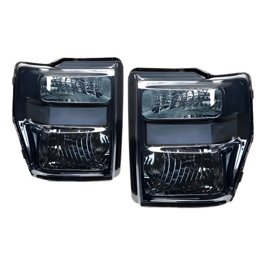Smoked Headlights Ford F-250 F-350 Super Duty 2008 to 2010
