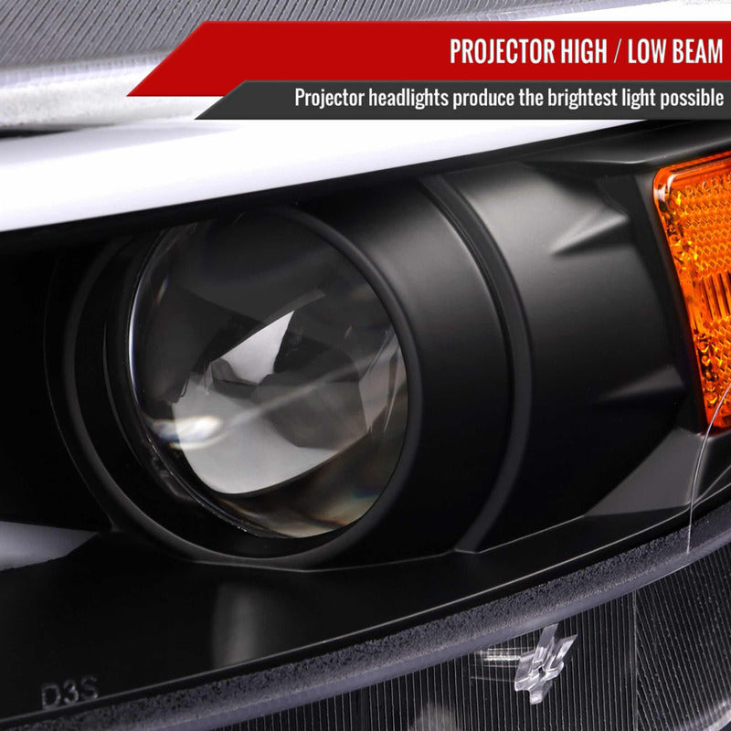 Faros Led Negro Mate Mustang 2015 2016 2017
