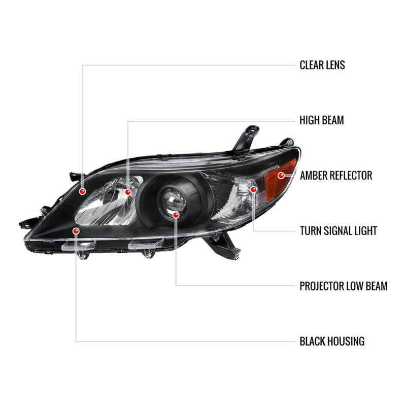Par De Faros Toyota Sienna 2011 2012 2013 2014 2015 A 2020