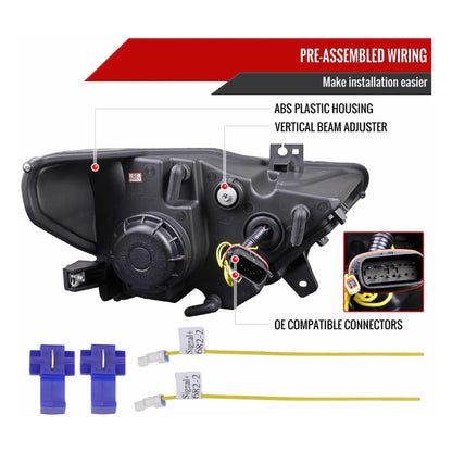 Faros Led Negro Mate Mustang 2015 2016 2017