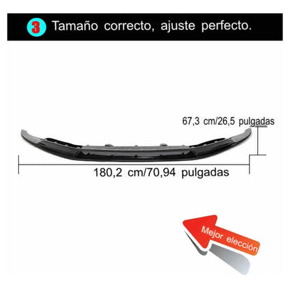 Lip Delantero Fibra Carbono Audi R8 2016 2017 2018 2019