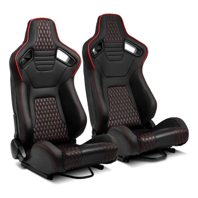 Reclining Racing Seats with Slider Adjustment