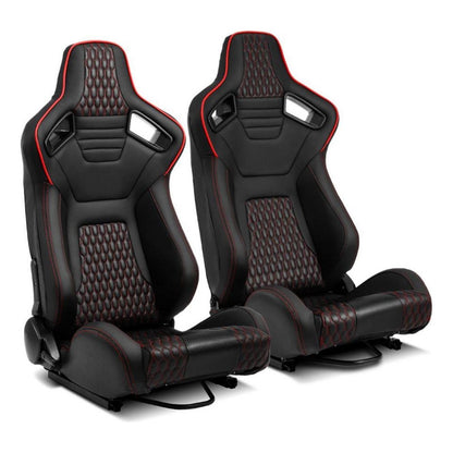 Reclining Racing Seats with Slider Adjustment