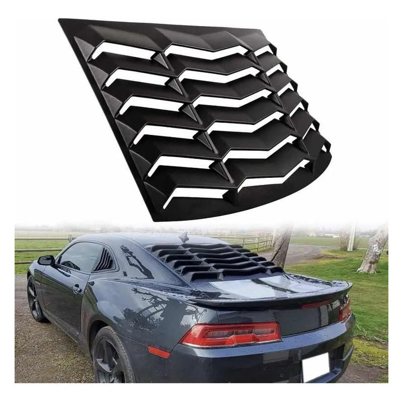 Louver Chevy Camaro Trasera Negro Mate 2010-2015