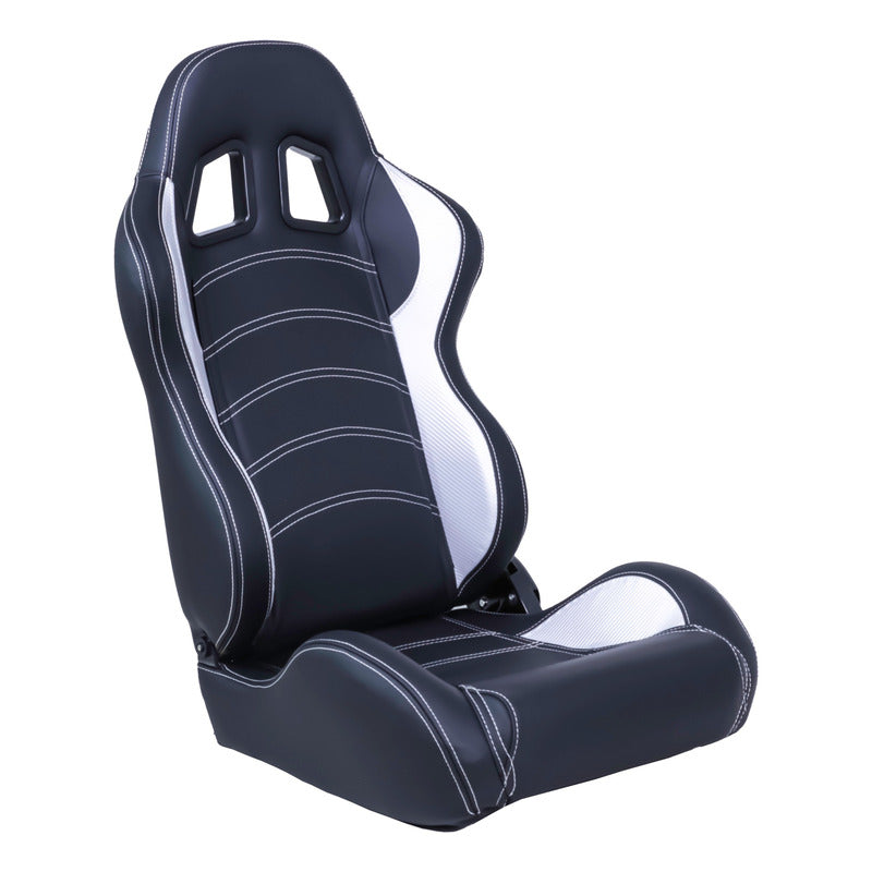 Par De Asientos Estilo De Carreras Pvc Con Deslizador