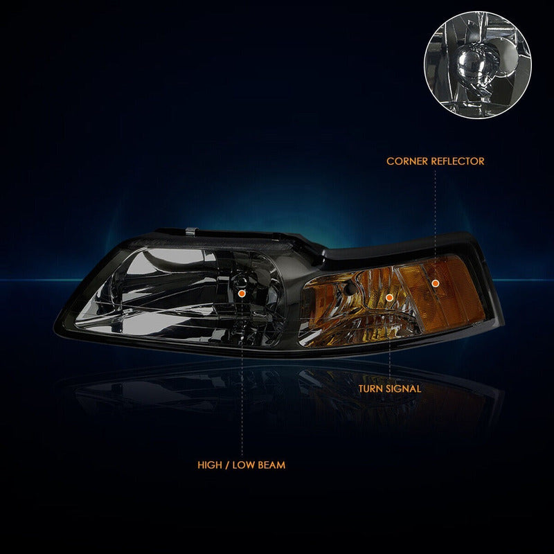 Faros Para Ford Mustang 99 2000 2001 2002 2003 2004