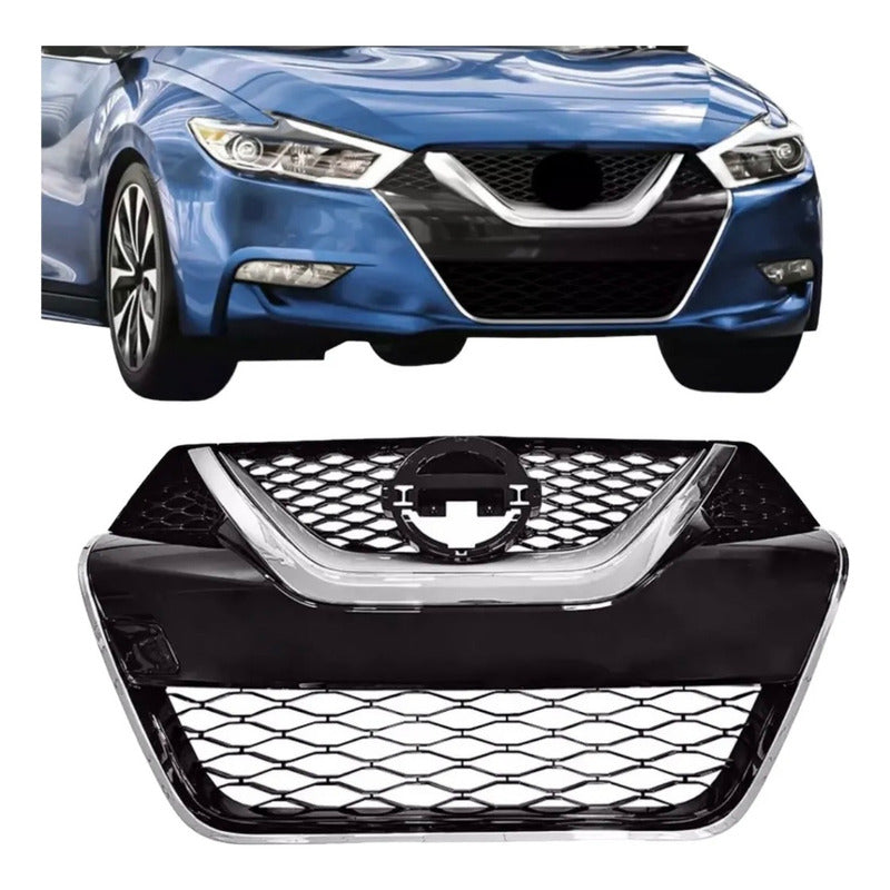 Parrilla Delantera Nissan Máxima Cromo/negro 2016-2018 Cromado