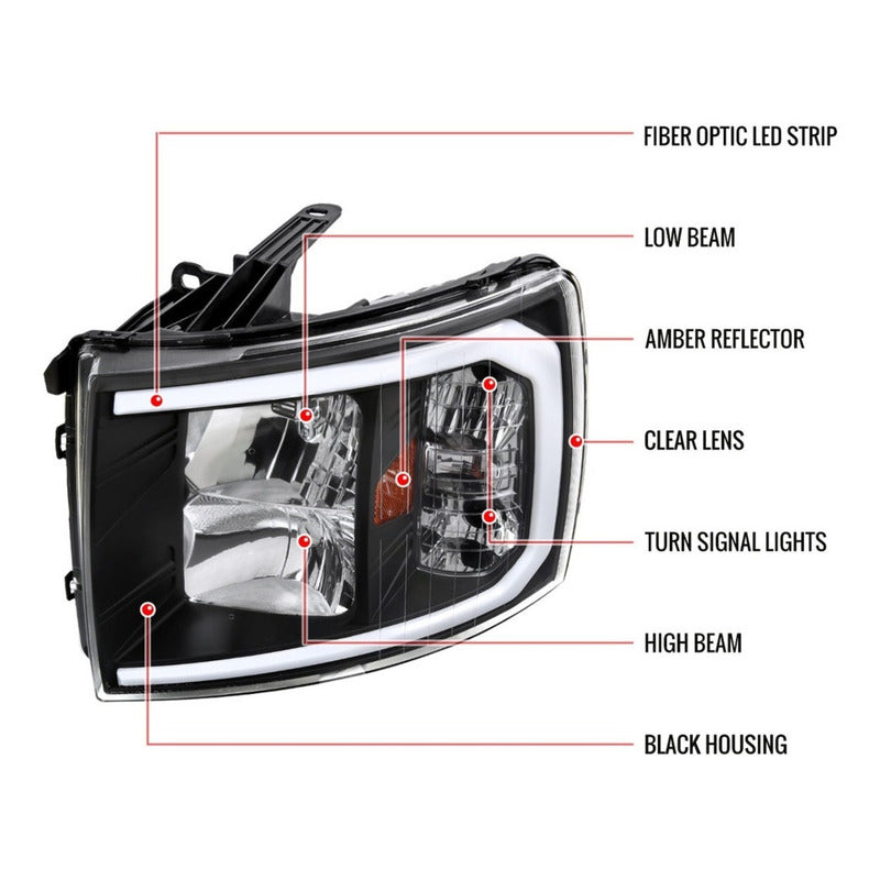 Faros Led Silverado 2007 2008 2009 2010 A 2014