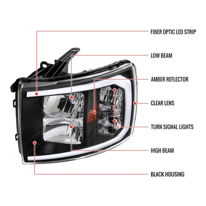 Faros Led Silverado 2007 2008 2009 2010 A 2014